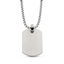 Stainless Steel Dog Tag Pendant with 22in Steel Chain