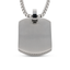 Stainless Steel Dog Tag Pendant with 22in Steel Chain