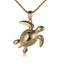 14K Yellow Gold Turtle Pendant