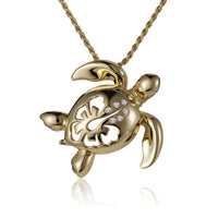 14K Yellow Gold Honu Pendant