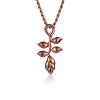 14K Rose Gold Heliconia Pendant