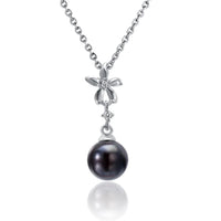 Plumeria BlackPearl Pendant