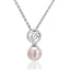 Honu in Circle White Pearl Pendant