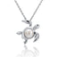 White Pearl Turtle Pendant