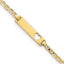 14k Cut-out Heart Anchor Link ID Bracelet - Larson Jewelers