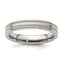 Edward Mirell Titanium Brushed/Polished Flat Milgrain 4mm Band Size 10 - Larson Jewelers