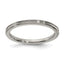 Edward Mirell Gray Ti Polished Concave 2mm Band - Larson Jewelers