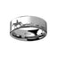 Animal Landscape Scene Fox Hunt Hunting Ring Engraved Flat Tungsten Ring - 4mm - 12mm - Larson Jewelers