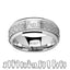 Spinning Engraved Princess Mononoke Kodama Sprites Tungsten Carbide Spinner Wedding Band - 8mm - Larson Jewelers