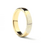 10k Fingerprint Ring Yellow Gold Engraved Domed Band - 4mm - 8mm