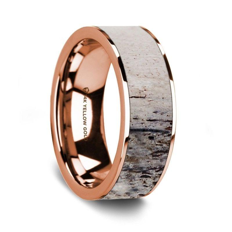 Rose gold deer hot sale antler ring