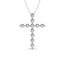 Diamond 1/2 Ct.Tw. Cross Pendant in 14K White Gold