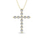 Diamond 1/2 Ct.Tw. Cross Pendant in 14K Yellow Gold