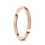 14k Rose Gold Women's Flat Ring with Polished Finish - 2mm - 4mm