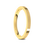 14k Yellow Gold Women's Flat Ring with Polished Finish - 2mm - 4mm