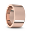 14k Rose Gold Men's Flat Ring with Polished Finish - 5mm - 10mm