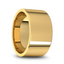 14k Yellow Gold Men's Flat Ring with Polished Finish - 5mm - 10mm