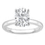 Oval Lab Diamond Solitaire Ring by Mercury Rings