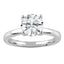 Round Lab Diamond Solitaire Ring by Mercury Rings