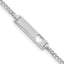 14k WG Cut-out Heart Curb Link ID Bracelet - Larson Jewelers