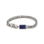 Stainless Steel Bracelet With Lapis Inlay