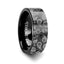 Paisley Pattern Black Tungsten Engraved Ring - 4mm - 12mm - Larson Jewelers