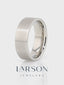 MASON Flat Brush Finished White Tungsten Wedding Ring - 2mm - 8mm