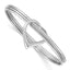 Sterling Silver Rhodium-plated Polished 3 Piece Heart Slip On Bangle - Larson Jewelers