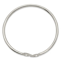 Sterling Silver Polished Heart Bangle - Larson Jewelers