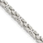 Sterling Silver 3.25mm Byzantine Chain Necklace