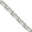 Sterling Silver 3.95mm Beveled Oval Cable Chain Necklace