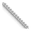 Sterling Silver Rhodium-plated 2mm Curb Chain Necklace