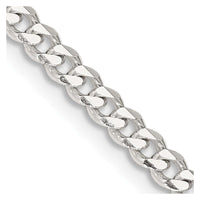 Sterling Silver 3.5mm Curb Chain Necklace