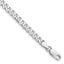 Sterling Silver Rhodium-plated 4.5mm Curb Chain Bracelet