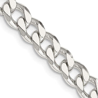 Sterling Silver 7mm Curb Chain Necklace