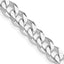 Sterling Silver Rhodium-plated 7mm Curb Chain Necklace