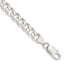 Sterling Silver 7.5mm Curb Chain Bracelet