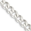 Sterling Silver 7.5mm Curb Chain Necklace