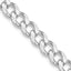 Sterling Silver Rhodium-plated 8mm Curb Chain Necklace