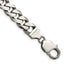 Sterling Silver Antiqued 9mm Curb Chain Bracelet