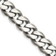 Sterling Silver Antiqued 9mm Curb Chain Necklace