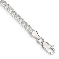 Sterling Silver 4mm Pav‚ Curb Chain