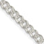 Sterling Silver 4.5mm Pav‚ Curb Chain Necklace