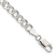 Sterling Silver 5.5mm Pav‚ Curb Chain Bracelet