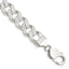 Sterling Silver 10.5mm Pav‚ Curb Chain Bracelet