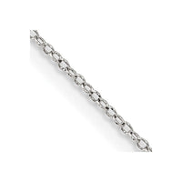 Sterling Silver 1mm Cable Chain w/2in ext.