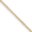 Sterling Silver 1.25mm Cable Chain w .25mic Gold Plate