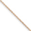 Sterling Silver 1.25mm Cable Chain w/ Rose Gold Plated