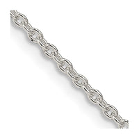 Sterling Silver 1.95mm Cable Chain w/4in ext.