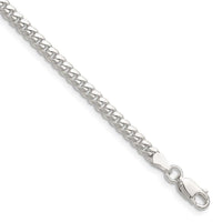 Sterling Silver Polished 3.4mm Domed Curb Chain Bracelet